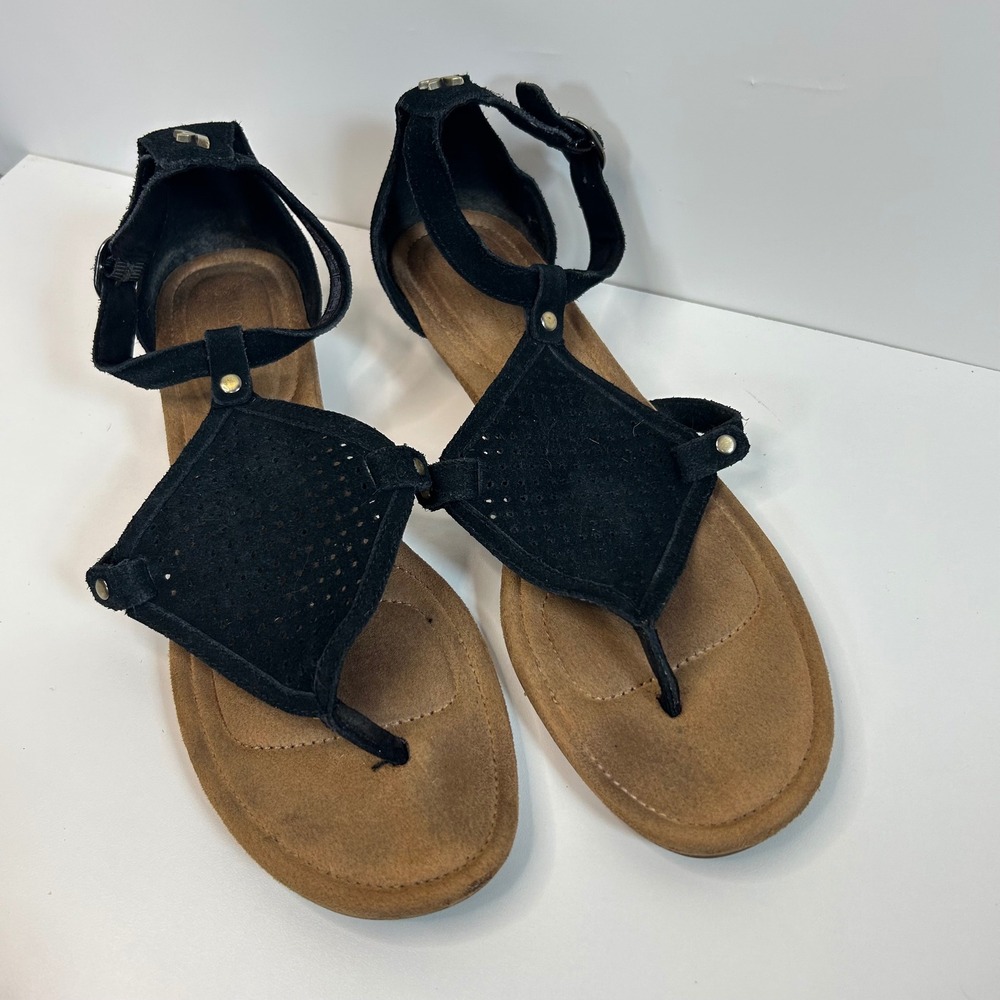 Festival Koolaburra Suede Coastal Cowgirl Wedges 9‎ Black Western Whimsioth Boho
